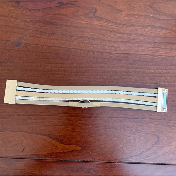 NWOT Boho Leather Cuff Bracelet - Picture 5 of 8